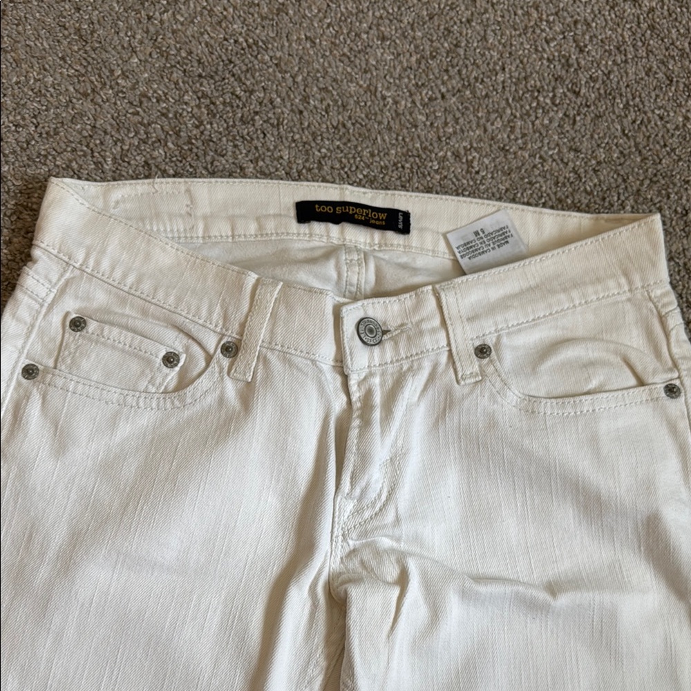 Joe's Jeans Ivory Denim Trousers